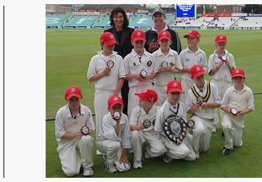 christina pierce, cricket artist also manages W Surrey U11s