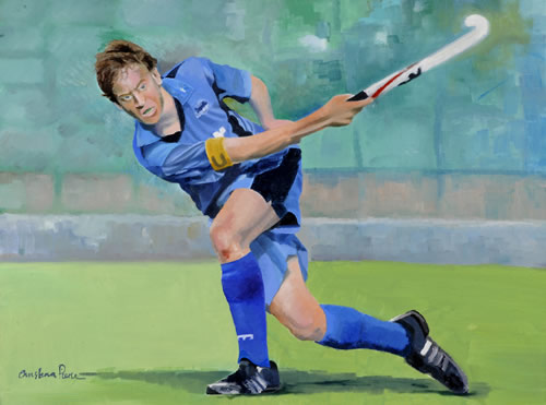 hockey player by Christina Pierce