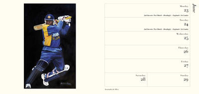 december 2011 art of cricket calendar
