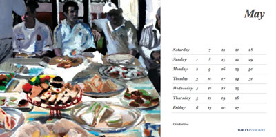 2011 art of cricket calendar