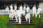 MECC 24in x 36in oil on canvas - painting by christina pierce, cricket artist