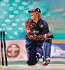 jonathan batty painting by christina pierce, cricket artist