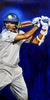 Raoul Dravid Test 48in x 24in oil on canvas by christina pierce, cricket artist